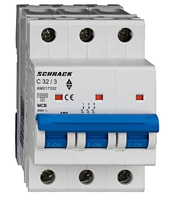 INTERRUPTOR TERMOMAGNETICO RIEL DIN 10 kA, 3-Polos